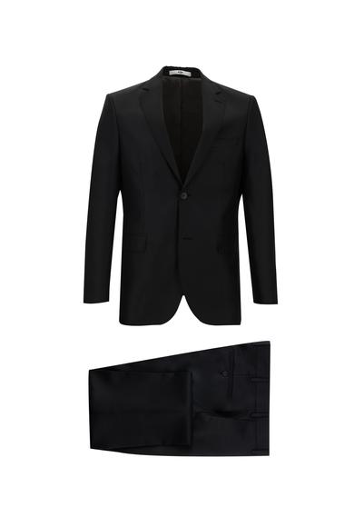 Erkek Giyim - SİYAH 42 Beden Slim Fit Klasik Takım Elbise