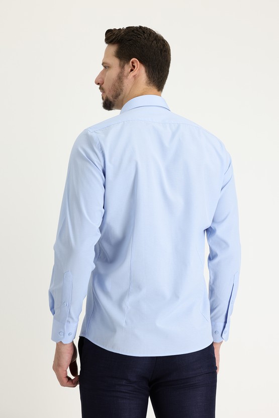 Erkek Giyim - Uzun Kol Slim Fit Klasik Gömlek