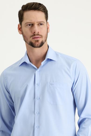 Erkek Giyim - UÇUK MAVİ L Beden Uzun Kol Klasik Gömlek