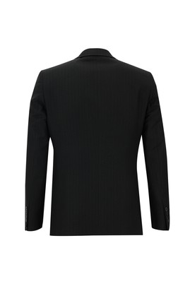 Siyah
      
      Slim Fit Klasik Çizgili Takım Elbise_2