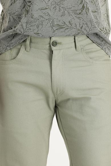 Erkek Giyim - AÇIK HAKİ 52 Beden Slim Fit Kanvas / Chino Pantolon
