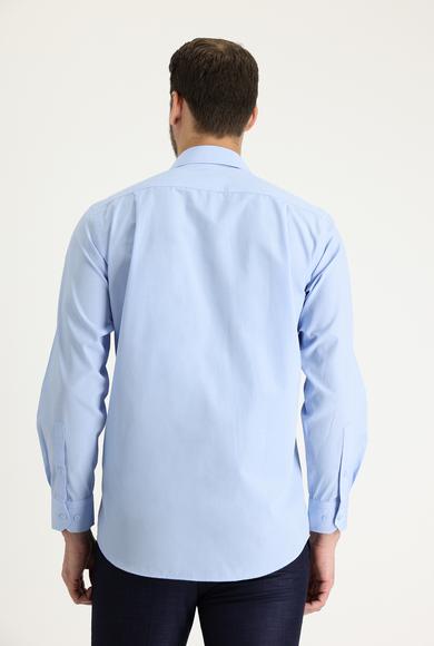 Erkek Giyim - UÇUK MAVİ L Beden Uzun Kol Klasik Gömlek