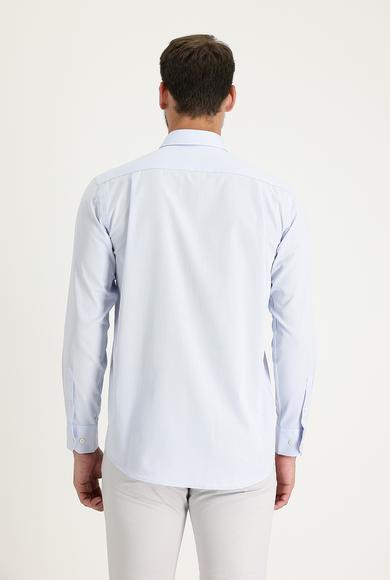 Erkek Giyim - AÇIK MAVİ S Beden Uzun Kol Regular Fit Gömlek