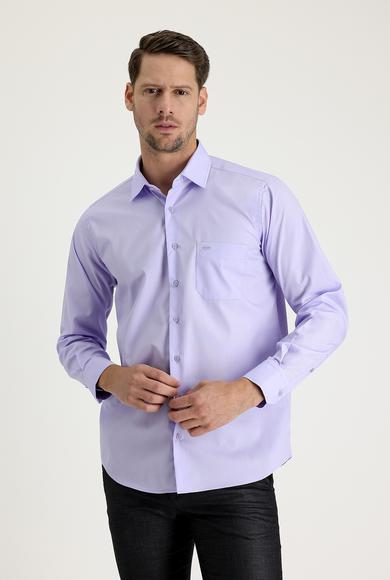 Erkek Giyim - LİLA XXL Beden Uzun Kol Klasik Gömlek