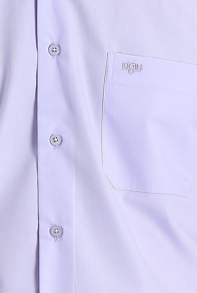 Erkek Giyim - AÇIK MOR M Beden Uzun Kol Klasik Gömlek
