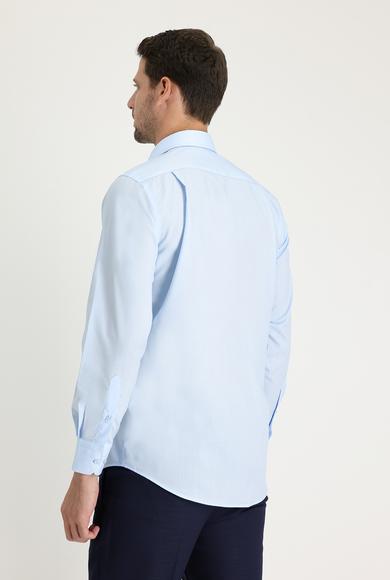 Erkek Giyim - UÇUK MAVİ XL Beden Uzun Kol Klasik Gömlek