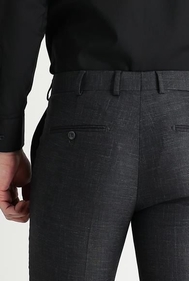 Erkek Giyim - MARENGO 46 Beden Süper Slim Fit Klasik Desenli Pantolon
