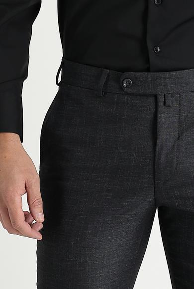 Erkek Giyim - MARENGO 46 Beden Süper Slim Fit Klasik Desenli Pantolon