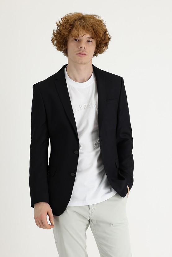 Erkek Giyim - Süper Slim Fit Klasik Ceket