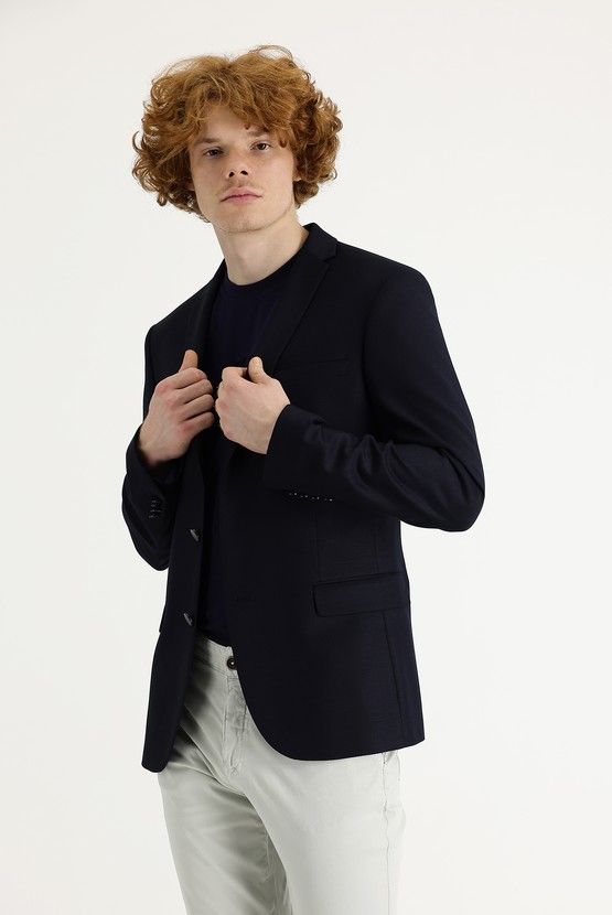 Erkek Giyim - Süper Slim Fit Klasik Ceket