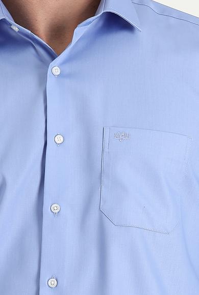 Erkek Giyim - AÇIK MAVİ 3X Beden Uzun Kol Non Iron Klasik Gömlek