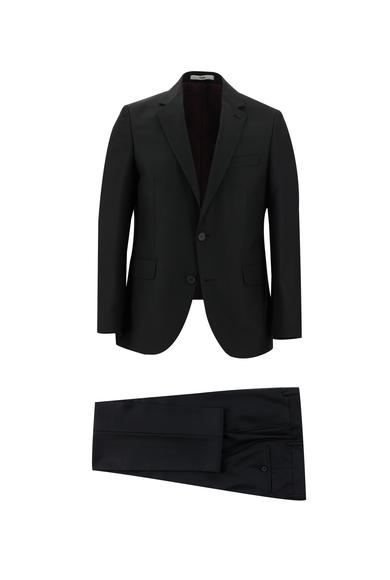 Erkek Giyim - SİYAH 48 Beden Slim Fit Klasik Takım Elbise