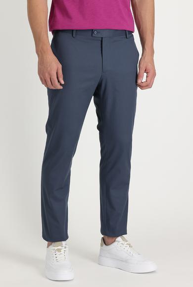 Erkek Giyim - ORTA PETROL 44 Beden Süper Slim Fit Klasik Pantolon