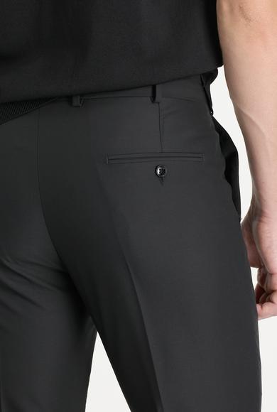 Erkek Giyim - KOYU SİYAH 68 Beden Slim Fit Klasik Pantolon