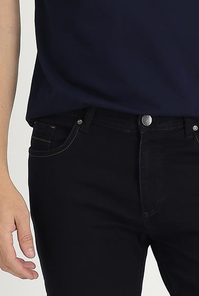 Erkek Giyim - KOYU LACİVERT 50 Beden Regular Fit Denim Pantolon