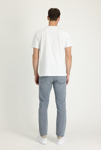 Erkek Giyim - UÇUK MAVİ 50 Beden Slim Fit Denim Pantolon