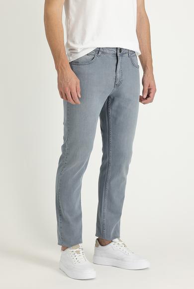 Erkek Giyim - UÇUK MAVİ 58 Beden Slim Fit Denim Pantolon