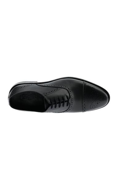 Erkek Giyim - SİYAH 43 Beden Bağcıklı Klasik Deri Ayakkabı