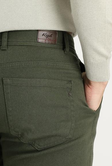 Erkek Giyim - ORTA HAKİ 46 Beden Regular Fit Spor Pantolon