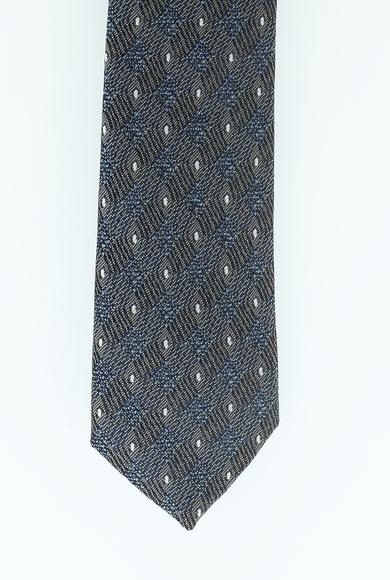 Erkek Giyim - MAVİ 165 Beden Mikro Desenli Kravat
