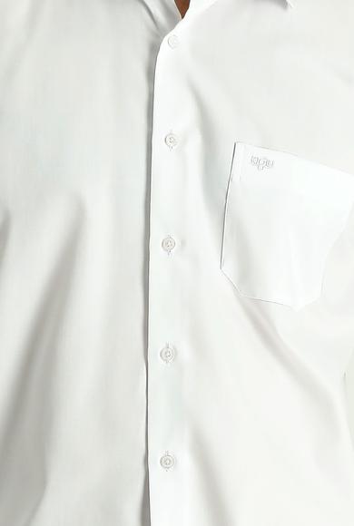 Erkek Giyim - BEYAZ L Beden Uzun Kol Non Iron Klasik Gömlek