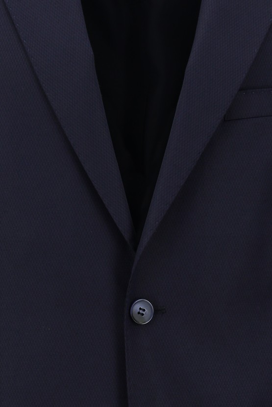 Erkek Giyim - Slim Fit Klasik Desenli Takım Elbise