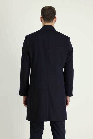 Erkek Giyim - KOYU LACİVERT 50 Beden Klasik Palto