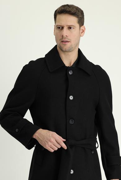 Erkek Giyim - SİYAH 66 Beden Klasik Palto