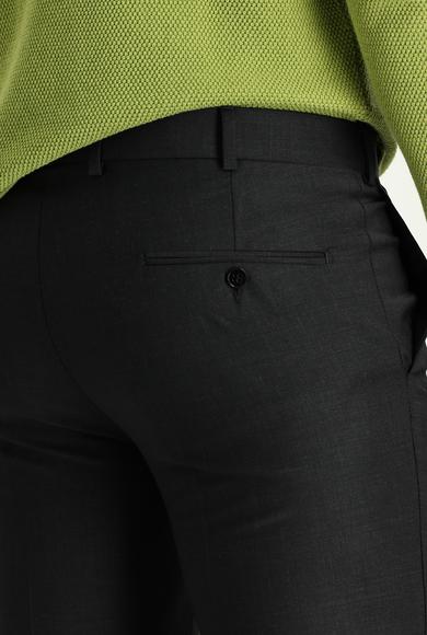 Erkek Giyim - AÇIK ANTRASİT 52 Beden Yünlü Klasik Pantolon