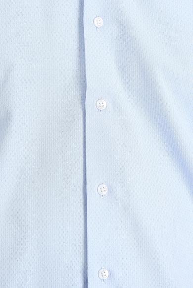 Erkek Giyim - AÇIK MAVİ XL Beden Uzun Kol Slim Fit Klasik Gömlek
