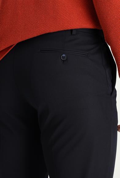 Erkek Giyim - KOYU LACİVERT 46 Beden Slim Fit Klasik Pantolon