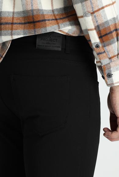 Erkek Giyim - SİYAH 50 Beden Süper Slim Fit Spor Pantolon