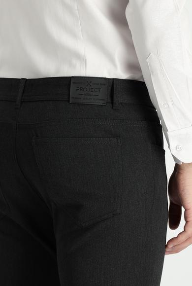 Erkek Giyim - KOYU ANTRASİT 48 Beden Süper Slim Fit Spor Pantolon