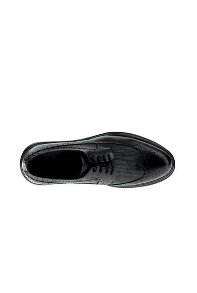 Erkek Giyim - SİYAH 44 Beden Bağcıklı Klasik Ayakkabı