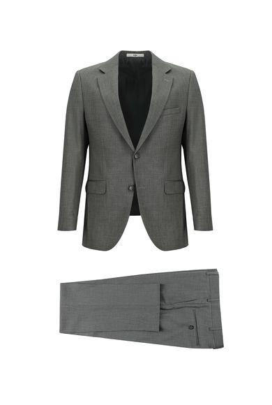 Erkek Giyim - AÇIK FÜME 40 Beden Slim Fit Klasik Takım Elbise