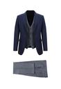  AÇIK LACİVERT  Slim Fit Kombinli Yelekli Takım Elbise
