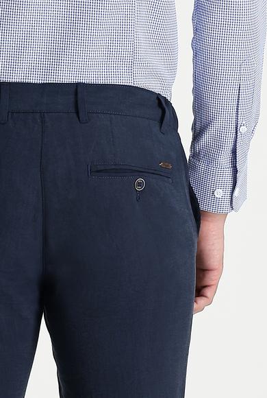 Erkek Giyim - ORTA LACİVERT 50 Beden Slim Fit Spor Pantolon