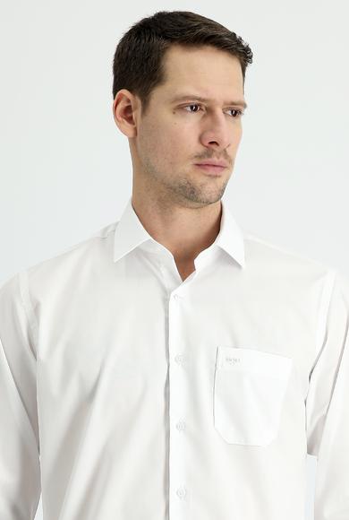 Erkek Giyim - BEYAZ XL Beden Uzun Kol Klasik Gömlek
