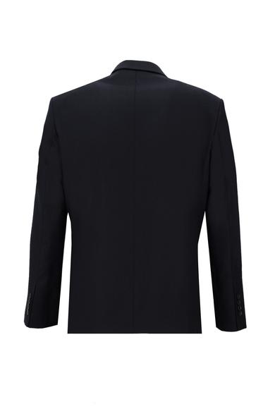 Erkek Giyim - KOYU LACİVERT 40 Beden Süper Slim Fit Klasik Desenli Ceket