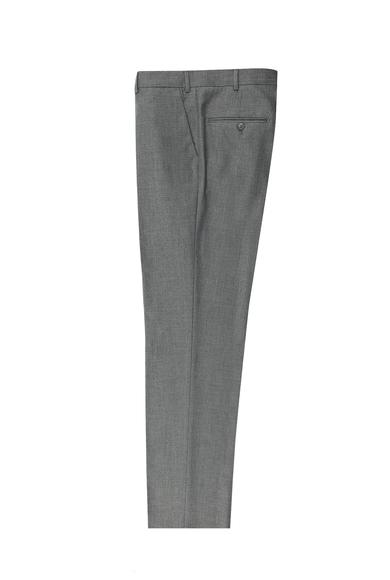 Erkek Giyim - ORTA GRİ 60 Beden Yünlü Klasik Pantolon