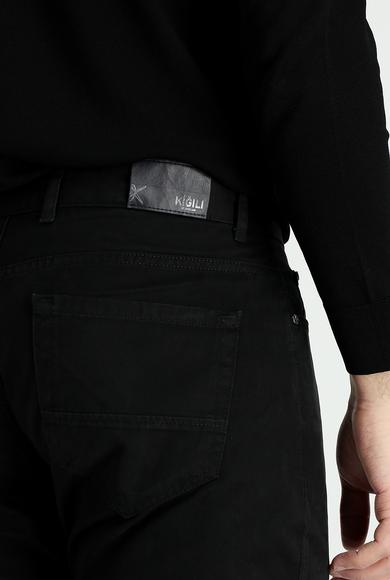 Erkek Giyim - SİYAH 50 Beden Regular Fit Kanvas / Chino Pantolon