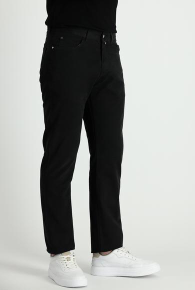 Erkek Giyim - SİYAH 50 Beden Regular Fit Kanvas / Chino Pantolon