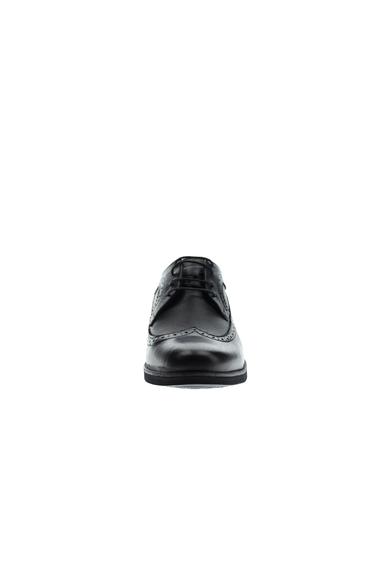 Erkek Giyim - SİYAH 44 Beden Bağcıklı Klasik Deri Ayakkabı