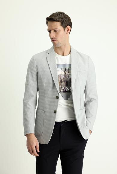 Erkek Giyim - TAŞ 54 Beden Klasik Kareli Ceket