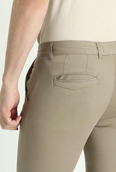 Erkek Giyim - AÇIK VİZON 54 Beden Slim Fit Kanvas / Chino Pantolon
