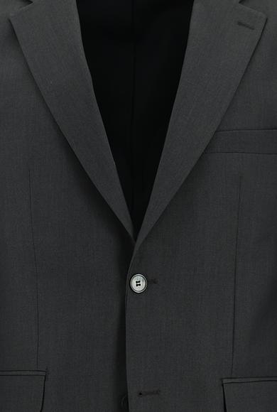 Erkek Giyim - KOYU FÜME 58 Beden Klasik Takım Elbise