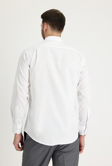 Erkek Giyim - BEYAZ M Beden Uzun Kol Non Iron Klasik Gömlek