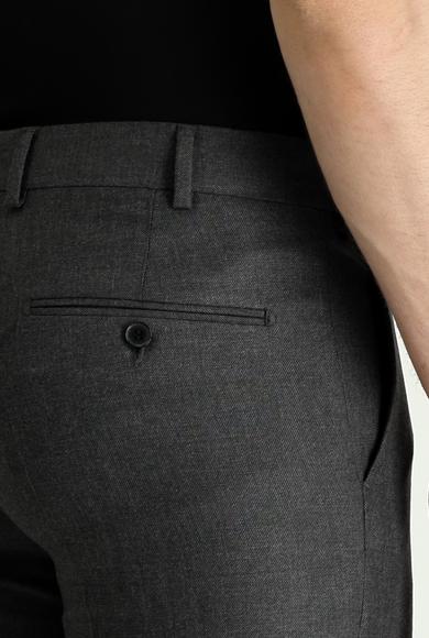 Erkek Giyim - ORTA ANTRASİT 50 Beden Slim Fit Klasik Pantolon