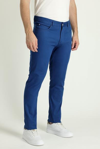 Erkek Giyim - HAVACI MAVİ 58 Beden Regular Fit Kanvas / Chino Pantolon