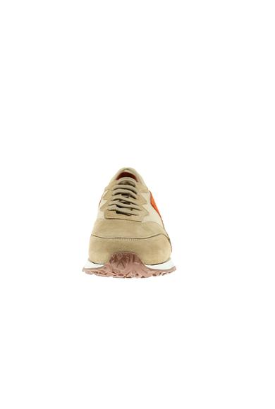 Erkek Giyim - ORTA KAHVE 42 Beden Sneaker Deri Ayakkabı